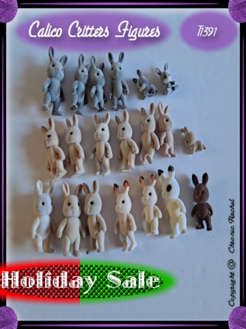 20-Piece Mixed Rabbit Figures - Picture 1 of 3